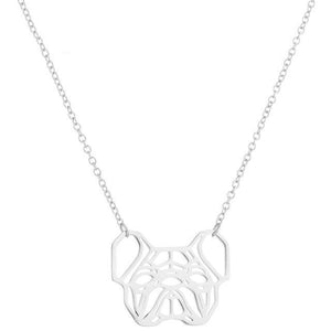 Geometric French Bulldog Necklace & Pendant