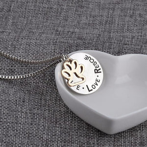 "LIVE LOVE RESCUE" Necklace