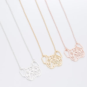 Geometric French Bulldog Necklace & Pendant