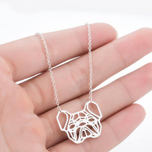 Geometric French Bulldog Necklace & Pendant